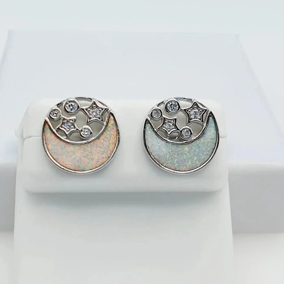 925 Sterling Silver Cubic Zirconia Earrings, U19254795 - Picture 8 of 11